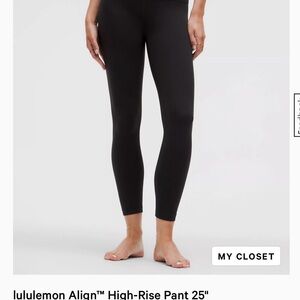 Lululemon Black Align HR Pants and Define Jacket